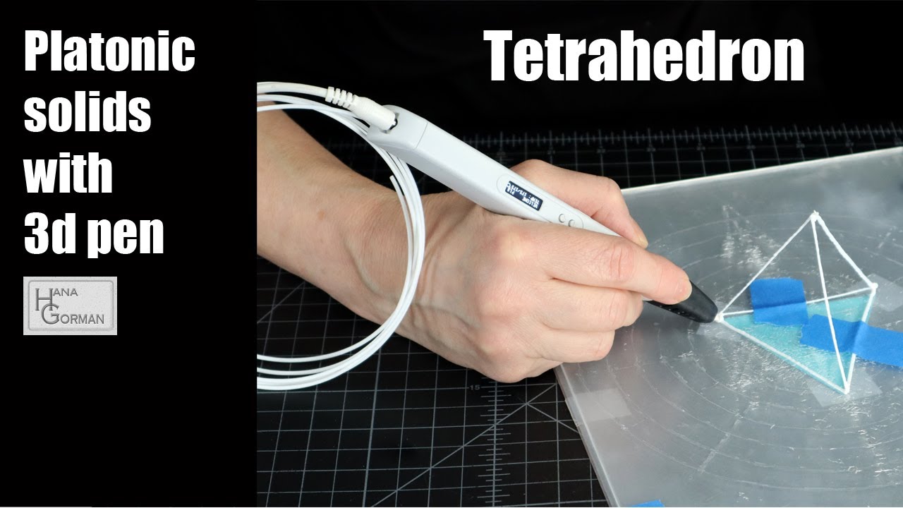 Making tetrahedron with 3d pen