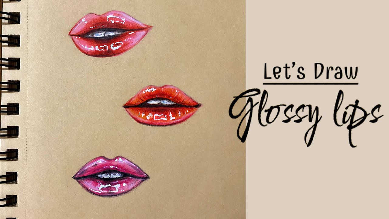 Lips drawing tutorial | Easy Pencil Illustration | Art Studio by Srabani