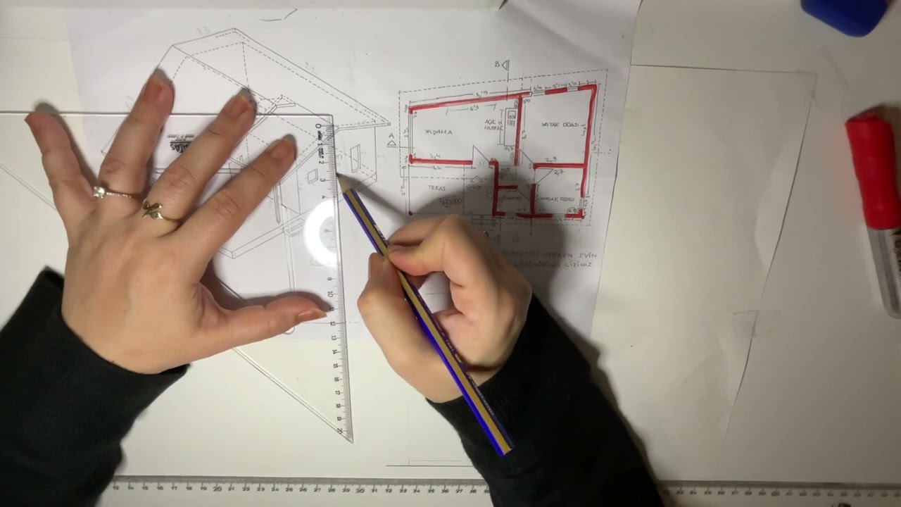 KESİT GÖRÜNÜŞ NASIL ÇİZİLİR. el çizimi ile kesit görünüş kuralları