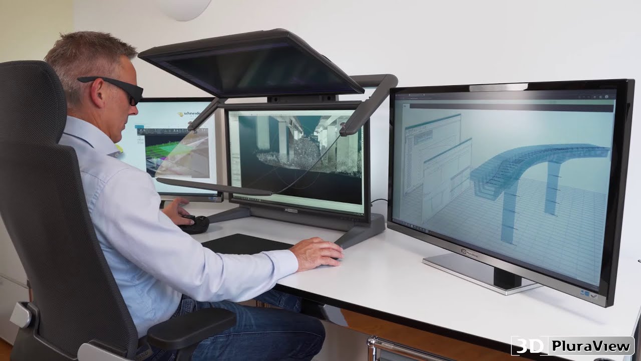3D PluraView - Passive 3D Stereo Monitor for Geospatial