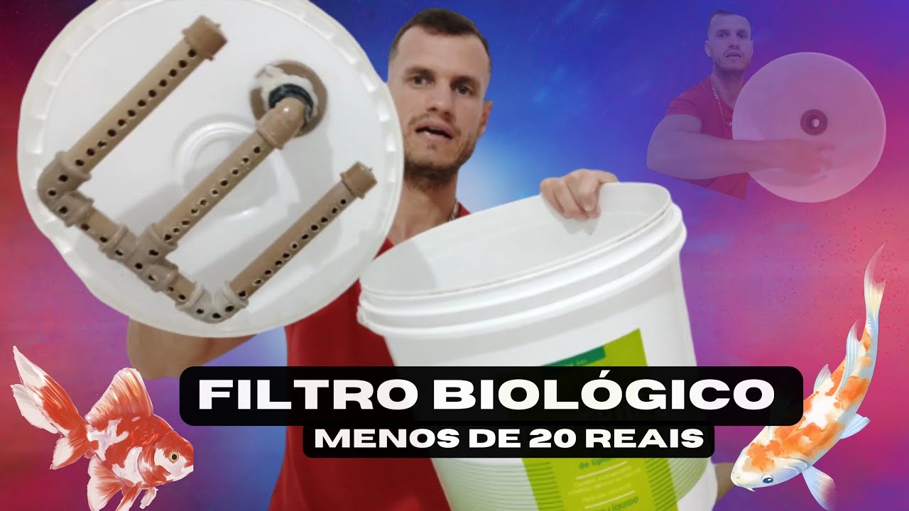 Como fazer um FILTRO BARATO Para LAGOS ORNAMENTAIS? Passo a passo?