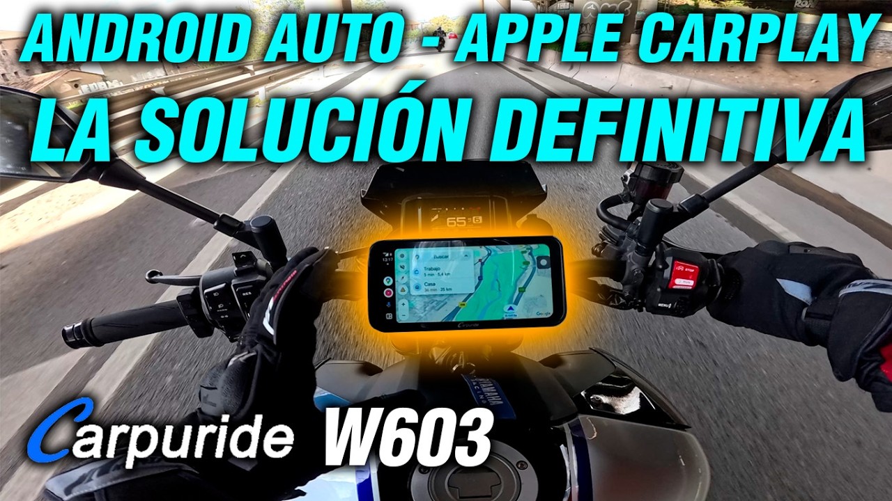 📱 APPLE CARPLAY y ANDROID AUTO en TU MOTO: Carpuride W603 Review e Instalación!