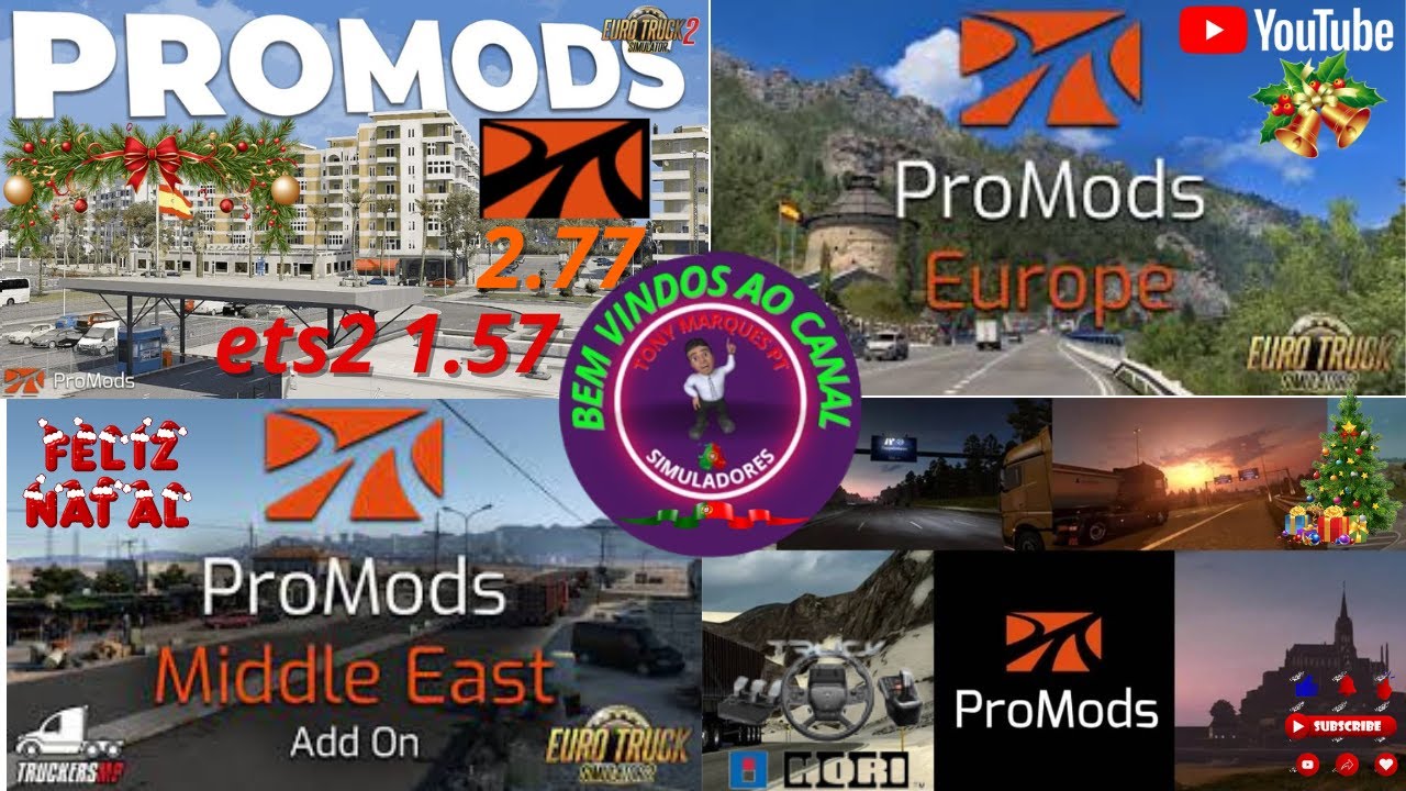 ETS 1.57 - / MAPA PROMODS 2.77 / TRANSPORTES ESPECIAIS/ FELIZ NATAL  A TODOS