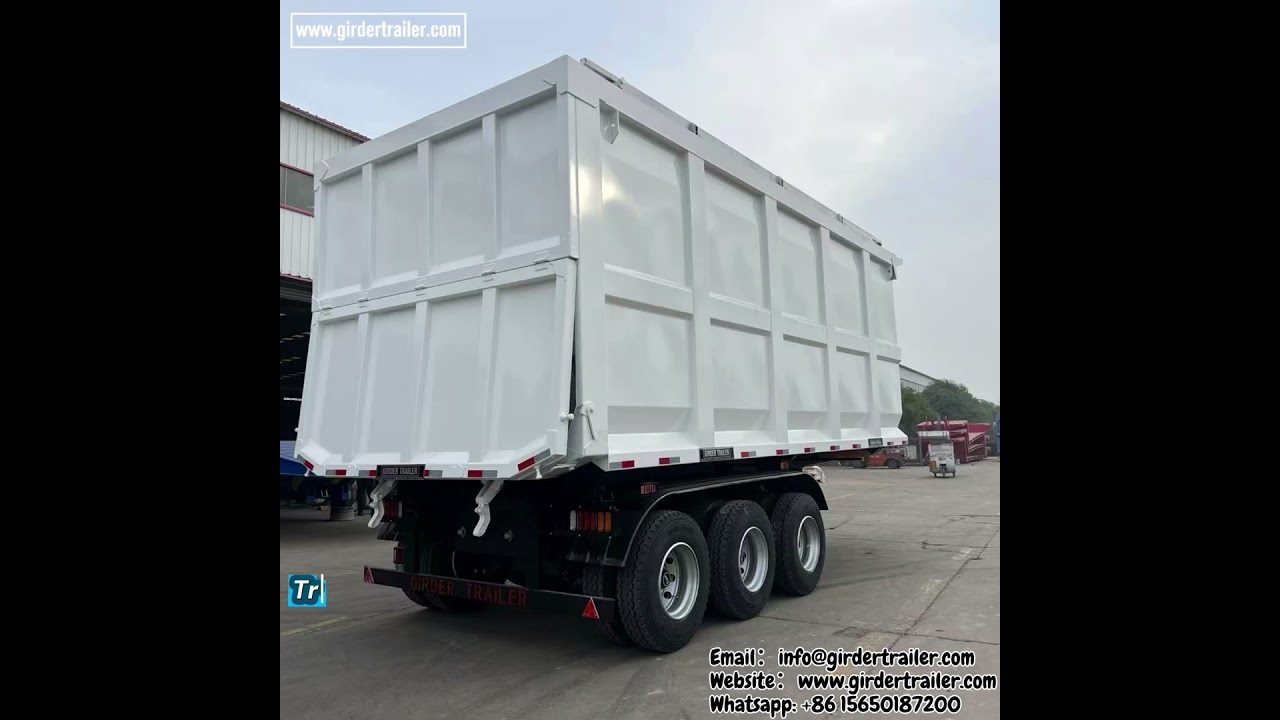 GIRDER TRAILER tri-axle dump trailer 