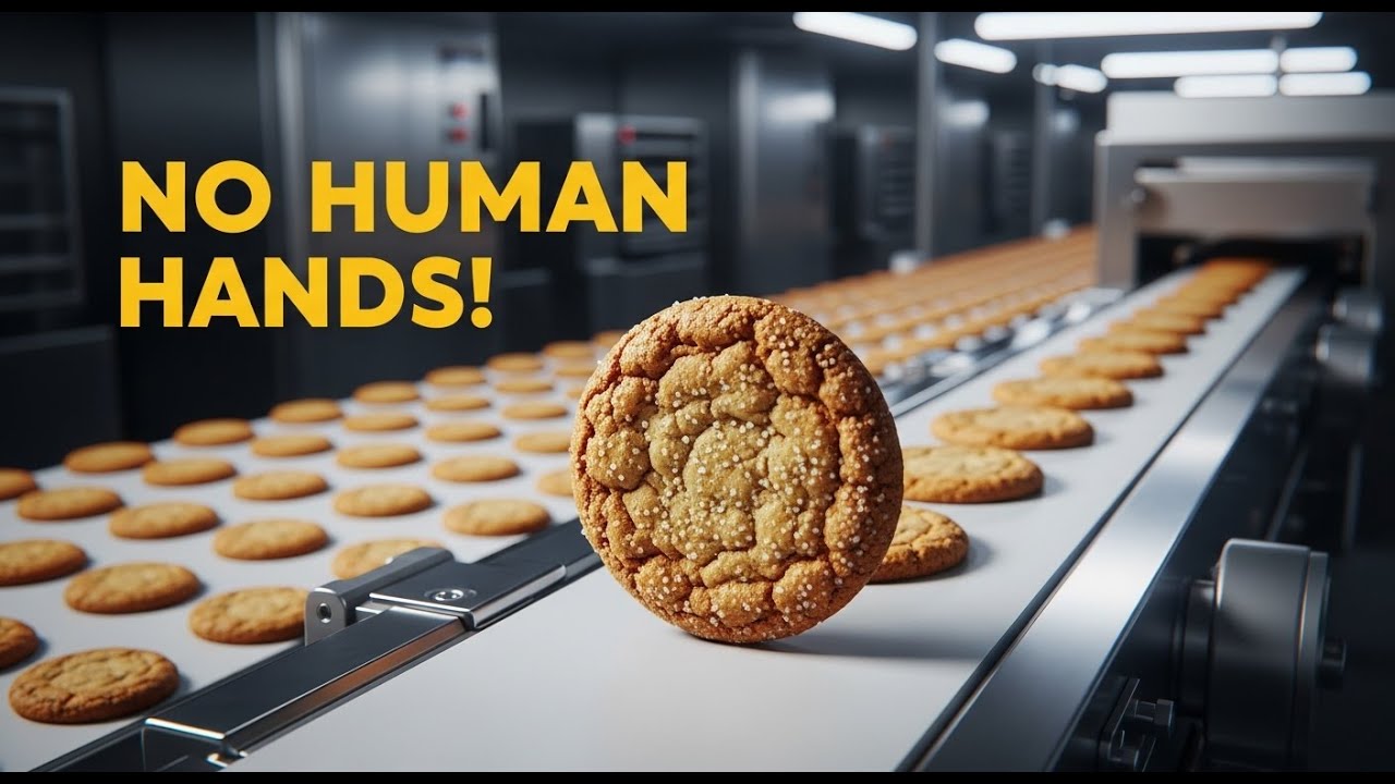 Inside the Factory: The SHOCKING Truth About Automated Cookie Production Lines (Full Process)