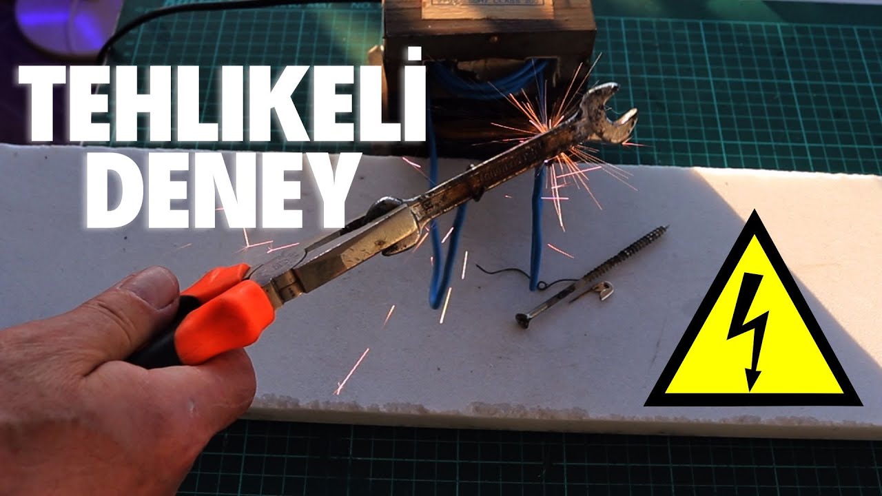 Düşük Voltaj Yüksek Akım Trafosu Nasıl Yapılır? | Tehlikeli Deney Yaptık🚨💀