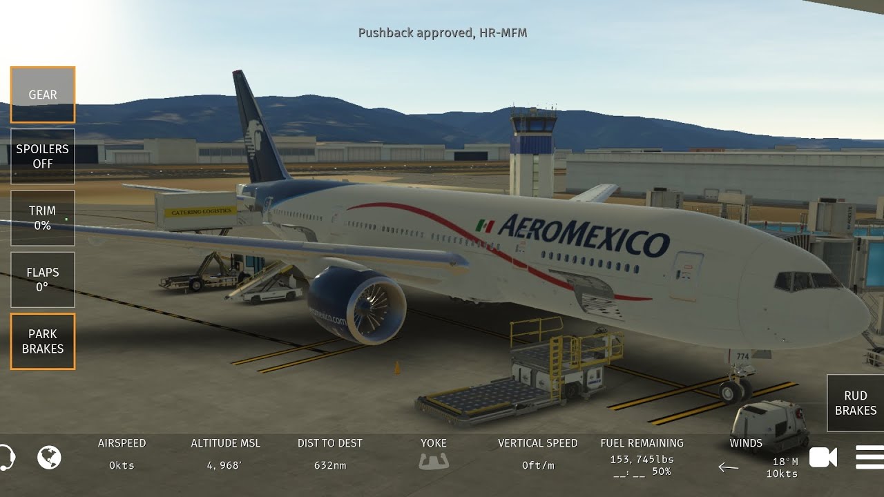 Infinite flight ✈️🛫|aeromexico| quick fight to Mexico City. with ATC