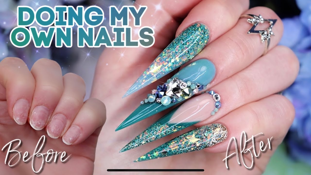 ОЧЕНЬ ДЛИННЫЕ НОГТИ — ПОСМОТРИТЕ, КАК Я РАБОТАЮ 💅🏻