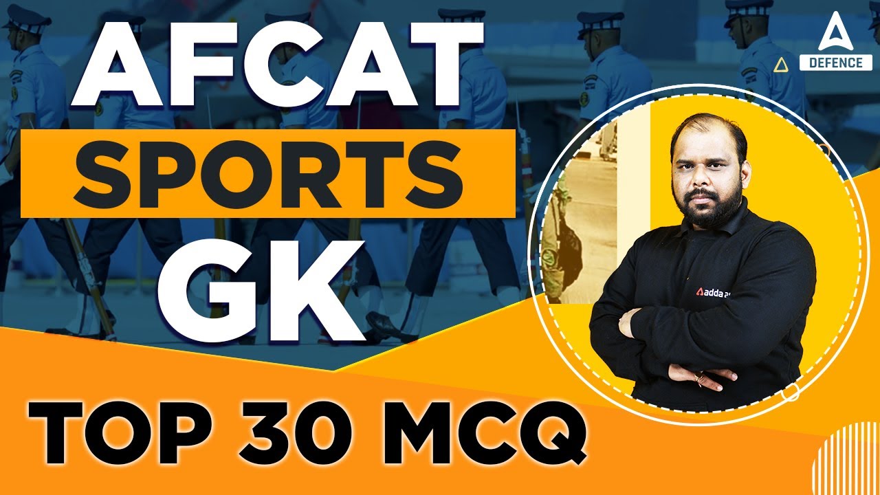 AFCAT Sports GK | TOP 30 MCQ | AFCAT Sports GK Preparation
