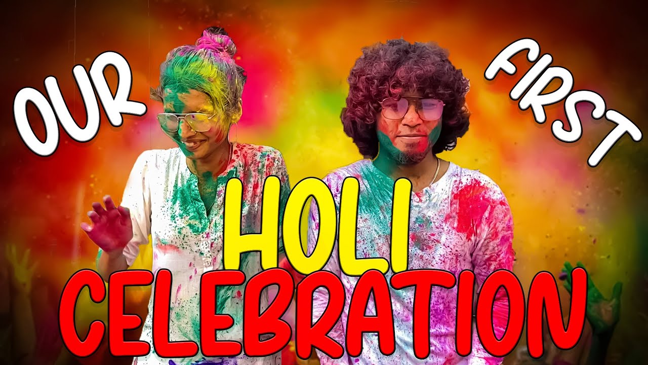 Momu and Bittu First Funny Holi Celebration at Sowcarpet |  Manoj Jackson | Deepika #chennai