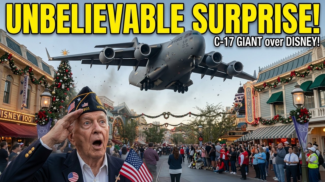 Veterans Day at Disneyland 2023 | C17 Flyover