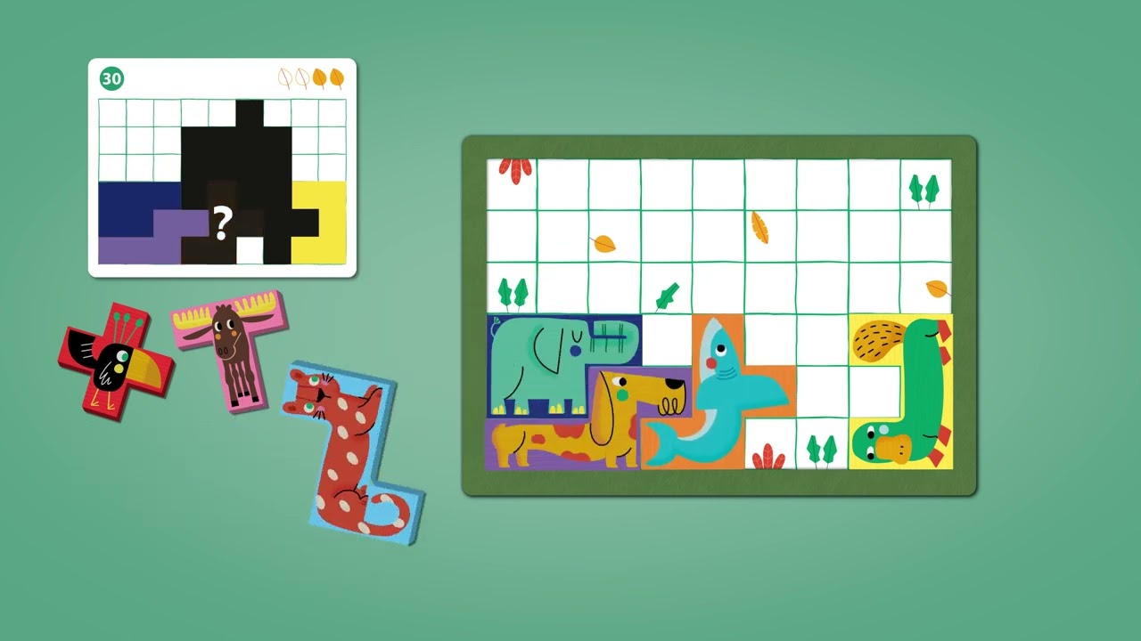 Djeco SoLogic Pentanimo - Logical Game to Play Solo DJ08578