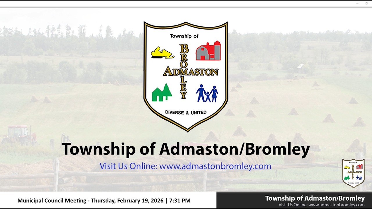 Township of Admaston Bromley Council   19 February 2026   07 30 55 PM