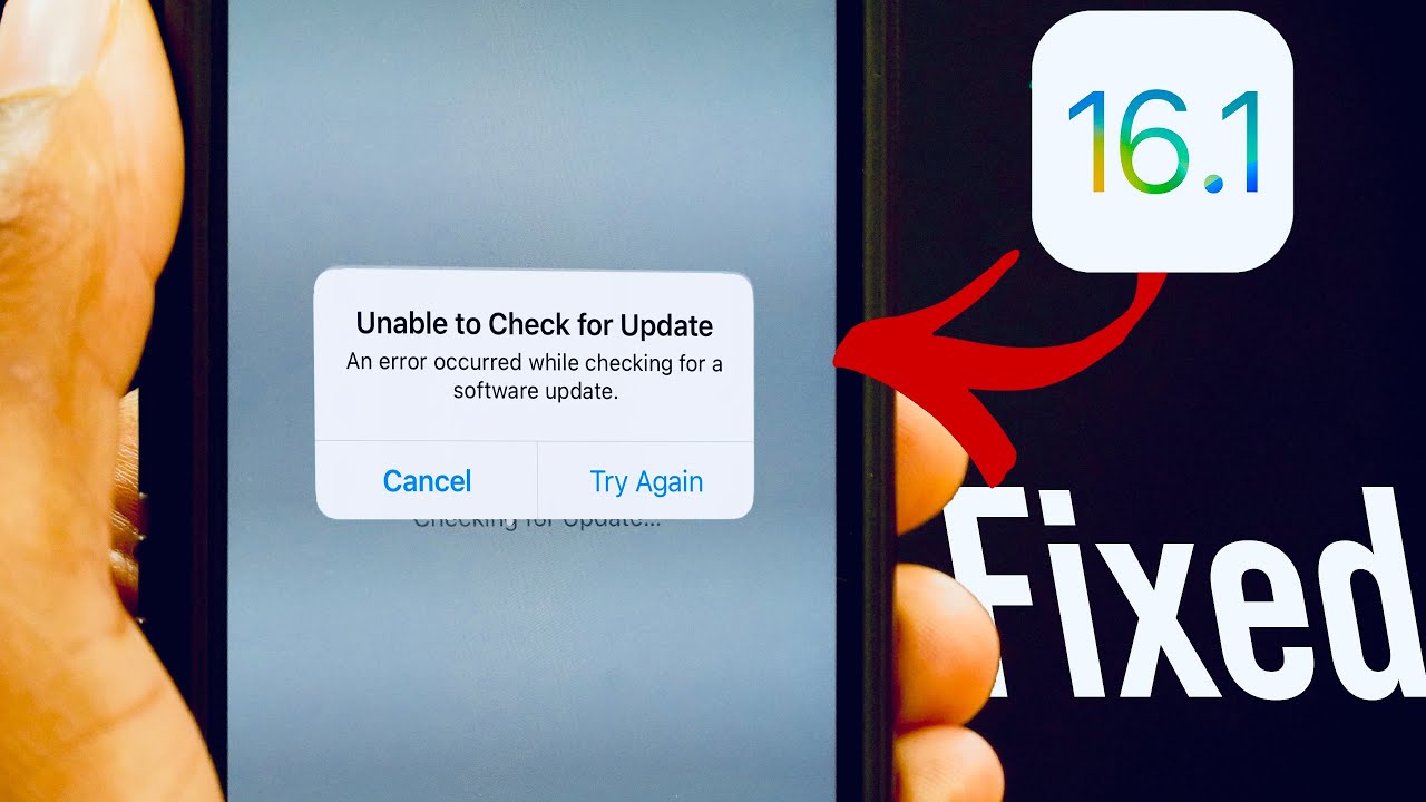 iOS 16.1 & iOS 16 iPhone 'UNABLE TO CHECK FOR AN UPDATE' How To Fix // iOS 16.1 Issues & bugs...