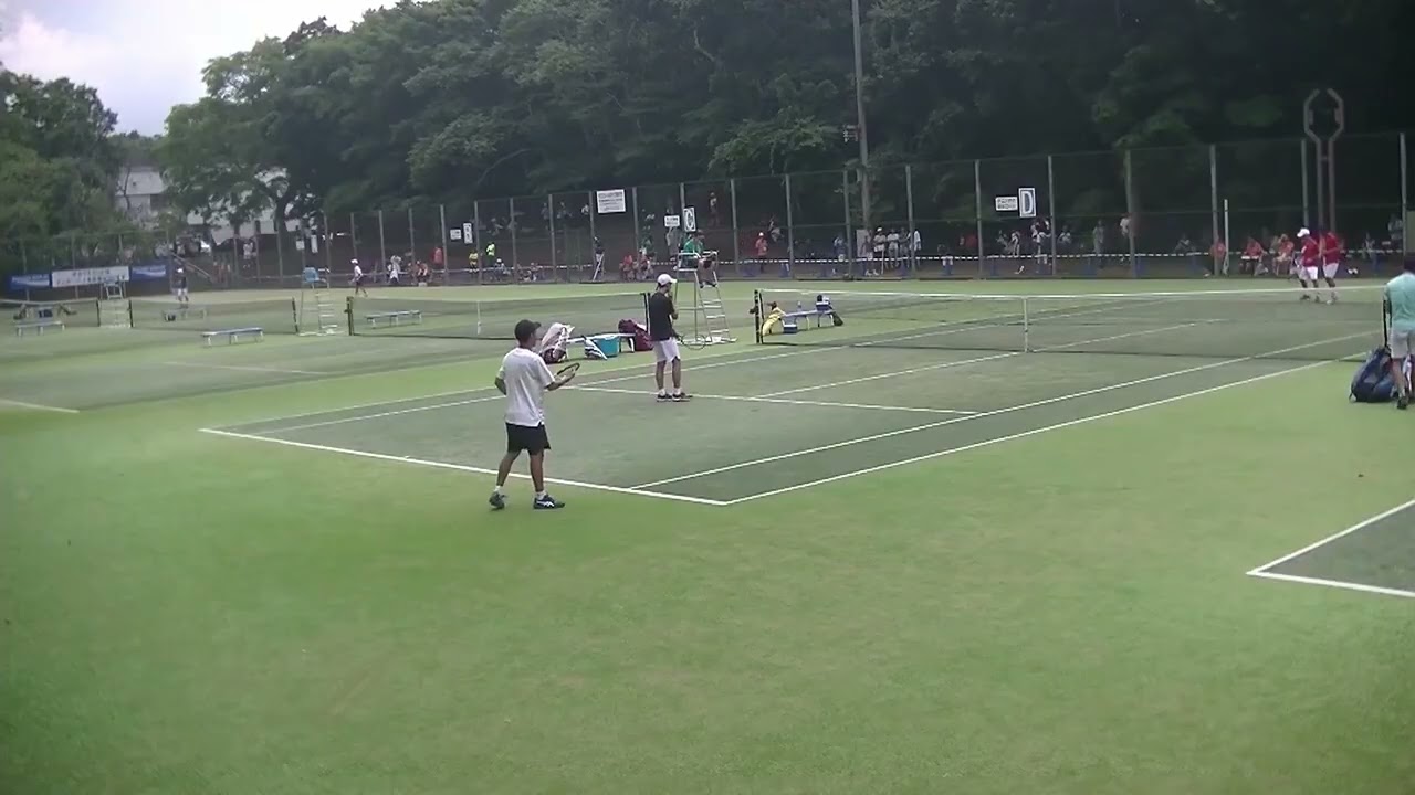 2023年IH テニス男子 ダブルス 2回戦 松田悠晏・早見天斗徳島城南・徳島 x 寺島拓斗・河野史門東京学館浦安・千葉