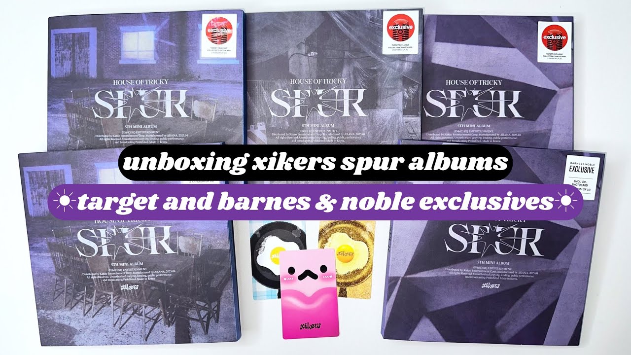 ☼ unboxing xikers spur albums ☀︎ target and barnes & noble exclusives ☼