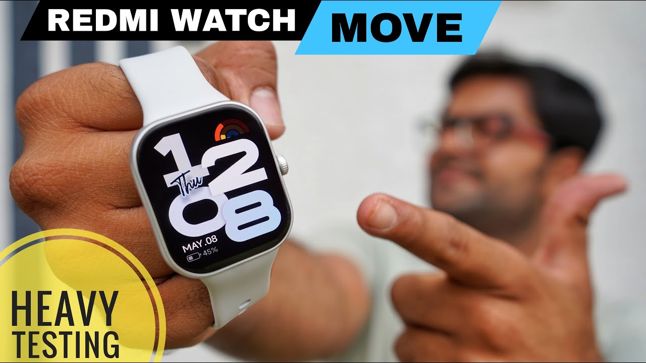 Redmi Watch Move Smartwatch with AI Features & Massive Battery 🔋⚡ Heavy Testing ⚡⚡