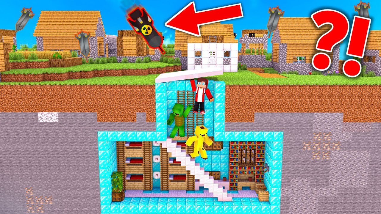 NUCLEAR MISSILE vs DIAMOND Secure Underground Base