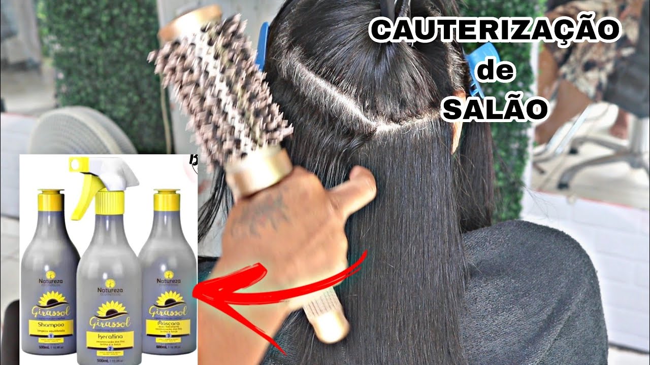 CAUTERIZAÇÃO DE GIRASSOL DA NATUREZA COSMÉTICOS- RECUPERA QUALQUER CABELO