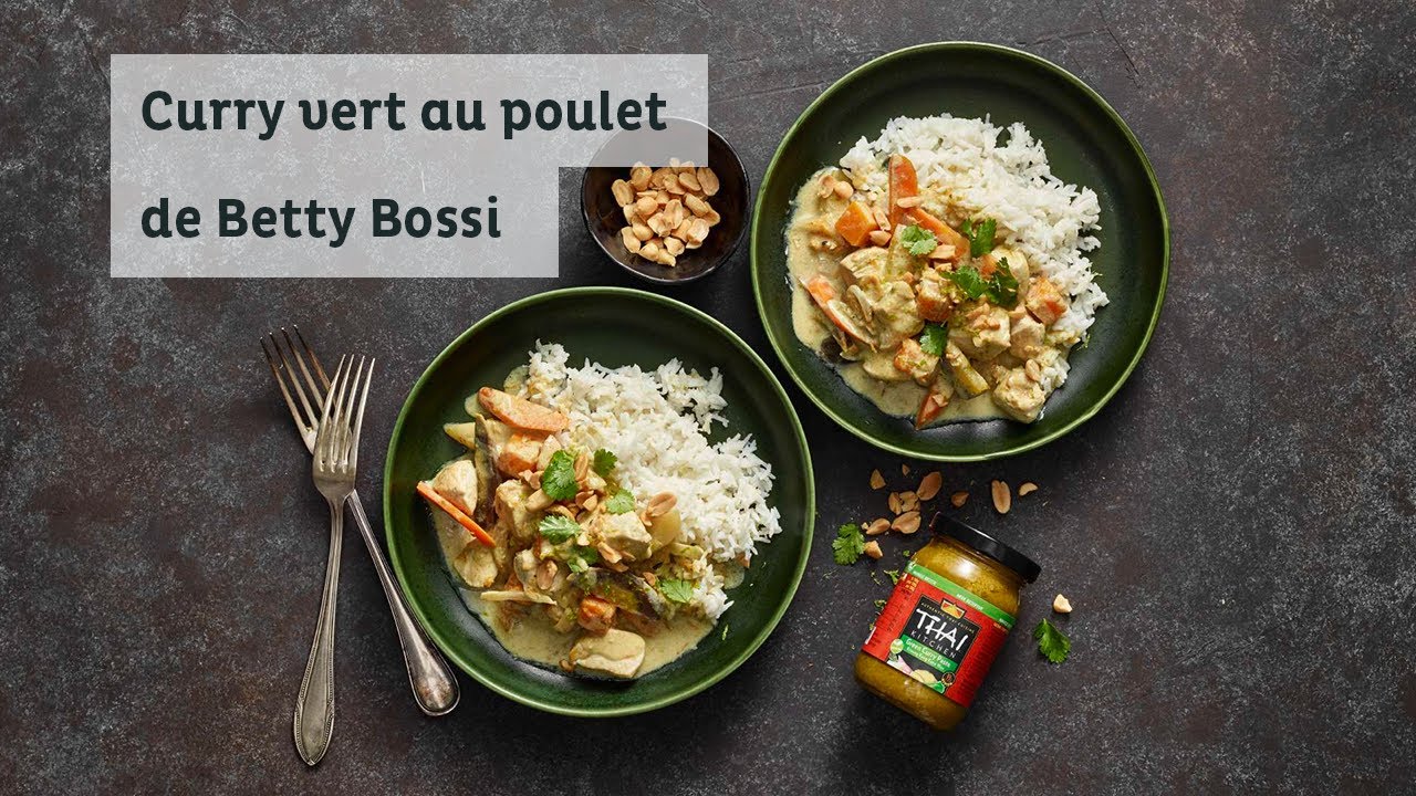 Curry vert au poulet - recette de Betty Bossi avec Thai Kitchen
