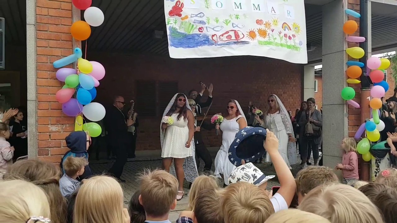 Skolavslutning i Kämpetorpsskolan Solbergaskolan