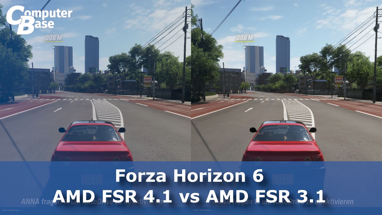 Forza Horizon 6: FSR 4.1 vs. FSR 3.1 (Performance, 4K)