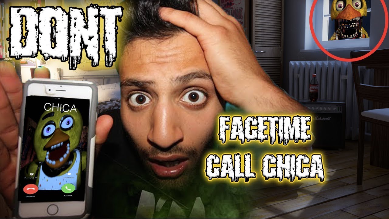 FNAF (CHICA TELEPORTS??) CALLING CHICA ON FACETIME AT 3 AM (SOMETHING ENTERD THE HOUSE)