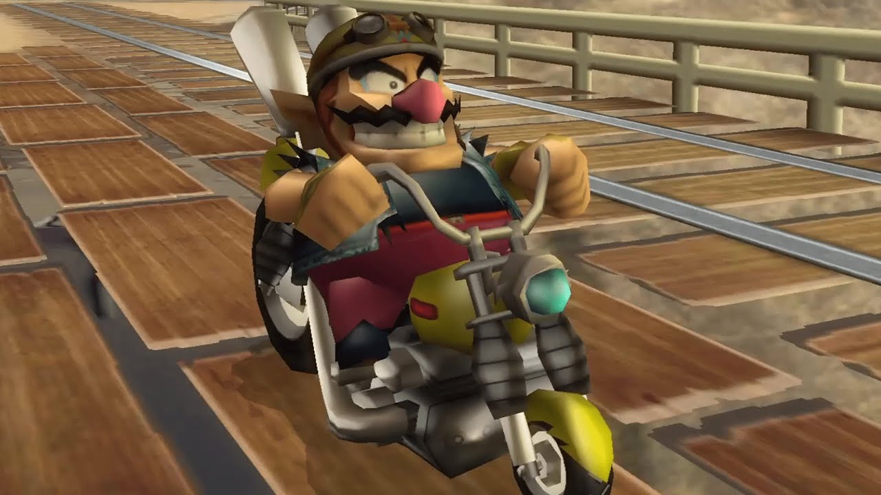Biker Wario in Mario Kart Wii