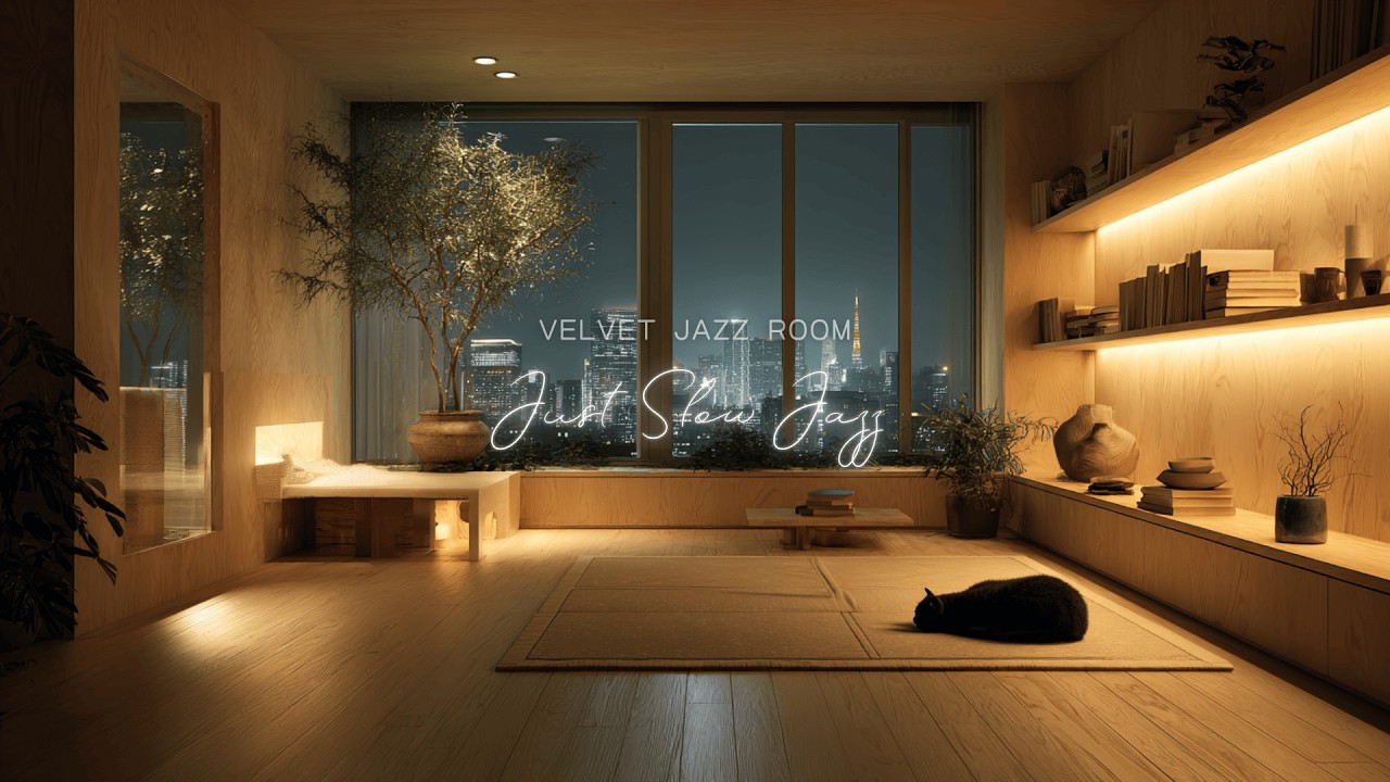 [Playlist] 静かな夜景とぬくもりの部屋で聴くJazz Room｜Deep Relax Jazz for Quiet Nights | Cozy Room Jazz BGM