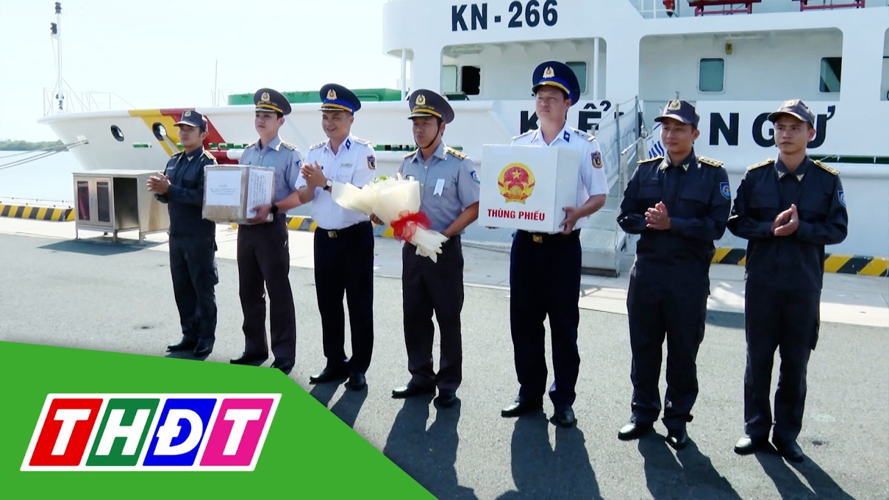 Tàu Kiểm ngư 260 hoàn  thành công tác bầu cử sớm | THDT