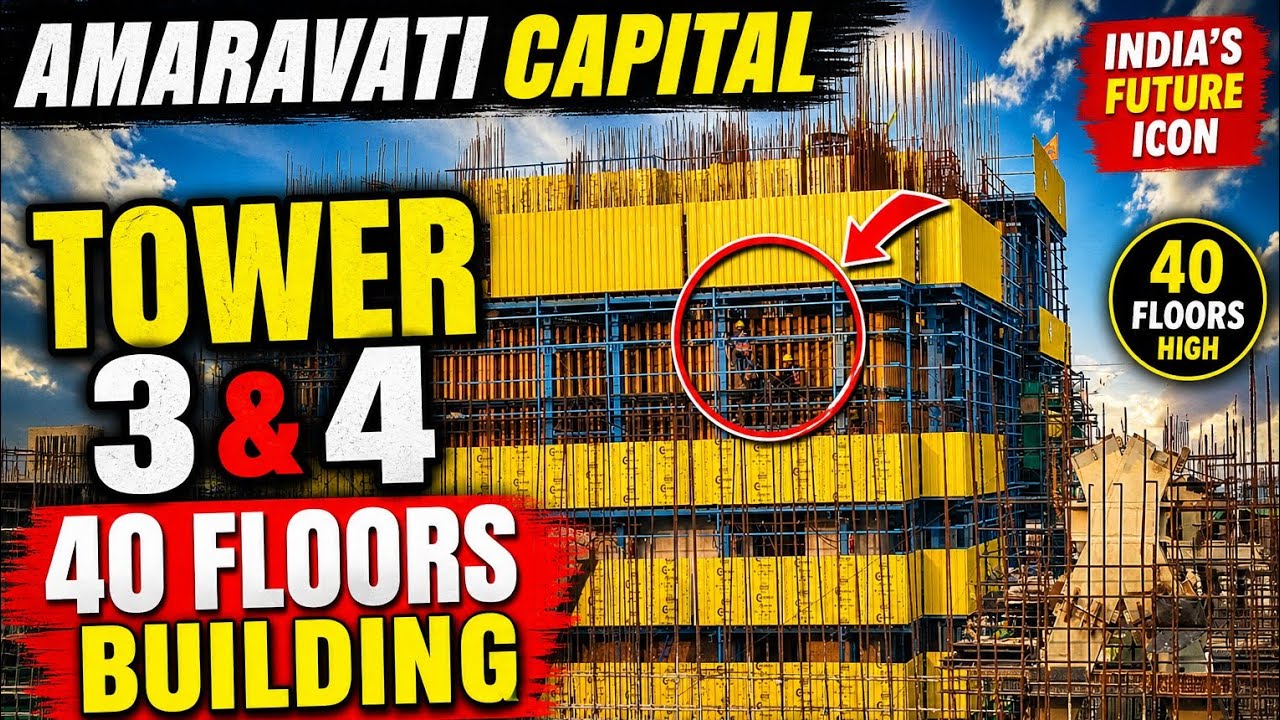 Amaravati Capital Tower 3.4 40 Floors | Latest Construction Update |