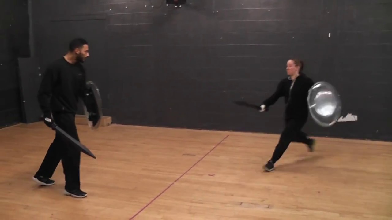 Sword & Shield - Stage Combat - Rehearsal - 2014 - Ryan & Erin