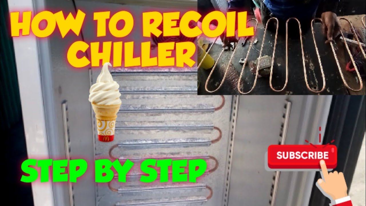 chiller evaporator recoil. step by step #diy #repair