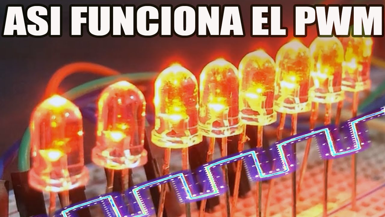 ASI FUNCIONA EL PWM POR SOFTWARE CON 8 LEDS Y UN PIC16F628 + EFECTO DEL AUTO FANT&Aacute;STICO