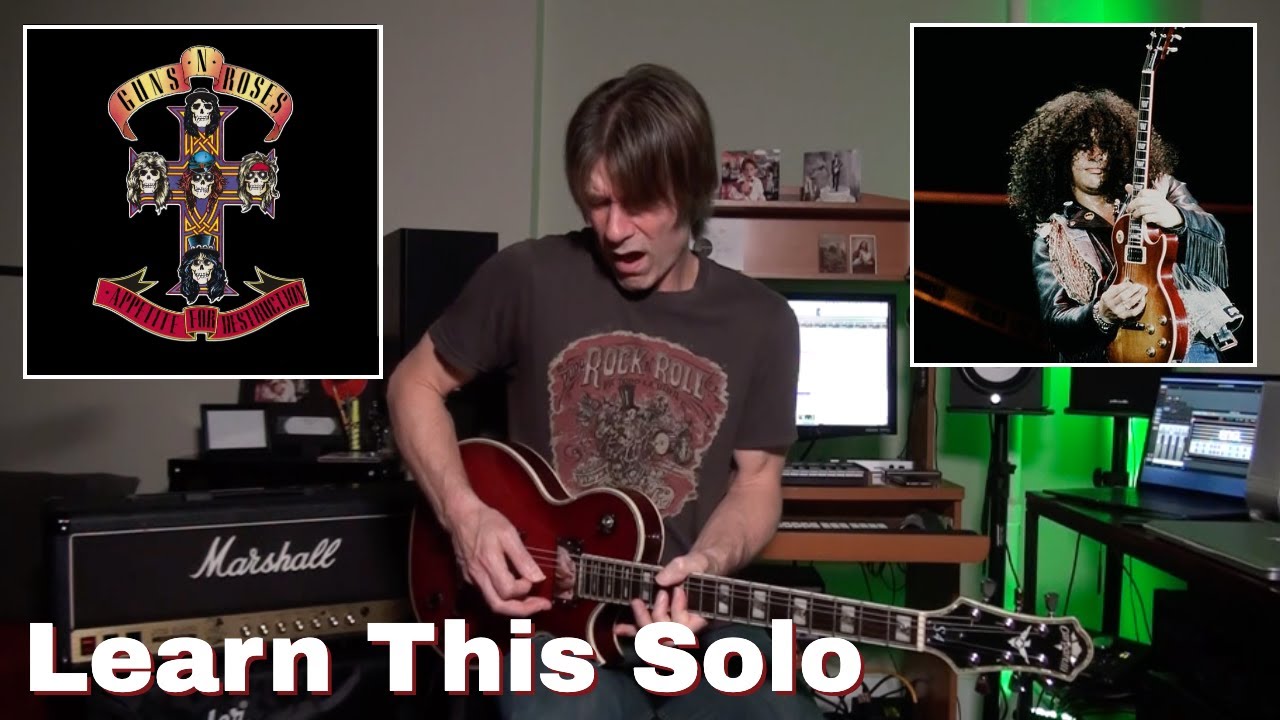 Guns N’ Roses “Sweet Child O’ Mine” Guitar Solo Lesson