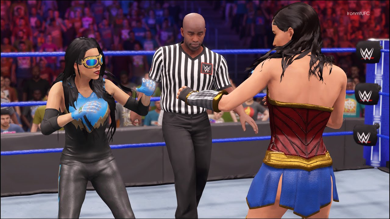 Wonder Woman vs. Ms Shock - WWE 2K22 - Full Match ⭐