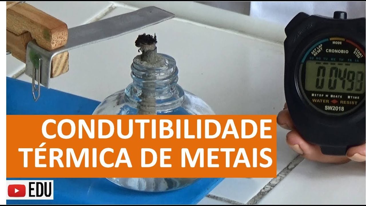 Experimentos de Química - Condutibilidade Térmica de Metais