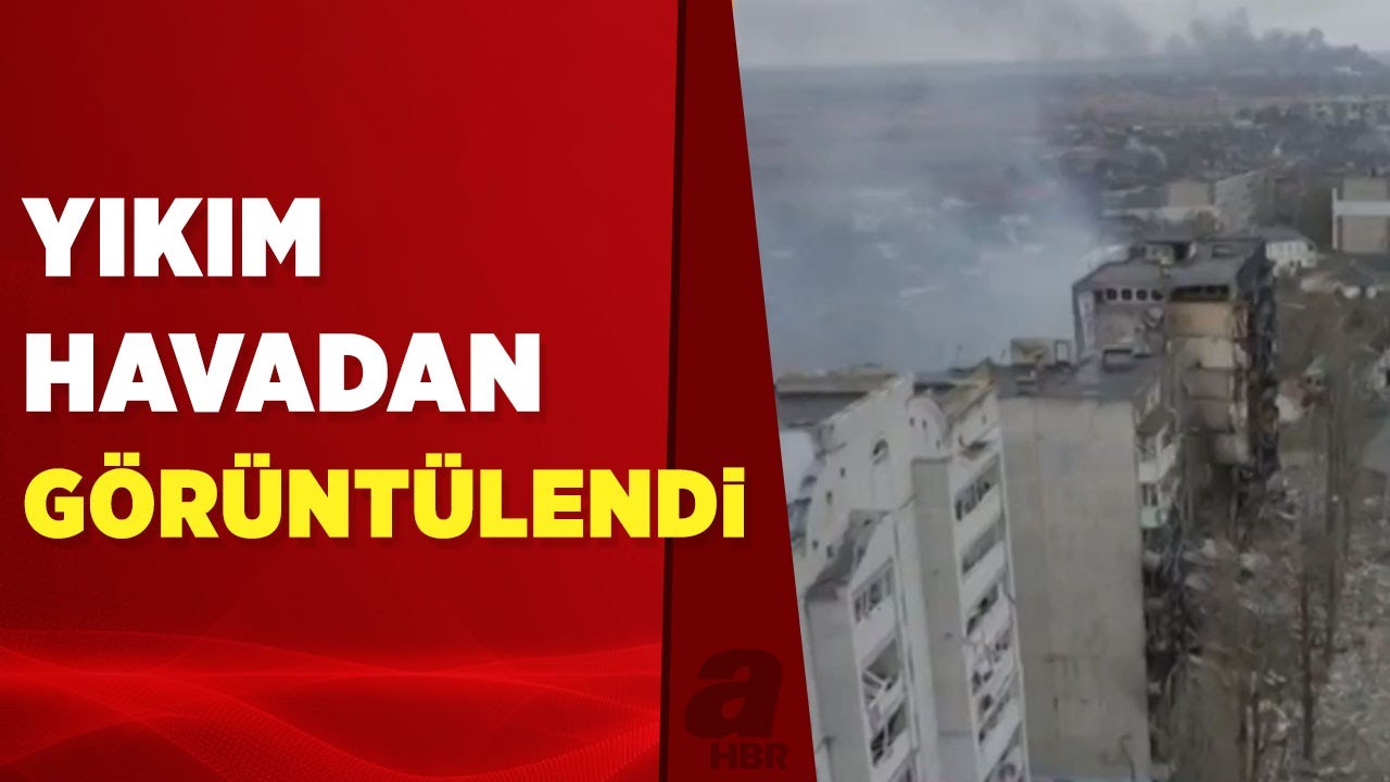 Kiev yakınlarında bulunan kentin son hali havadan görüntülendi | A Haber