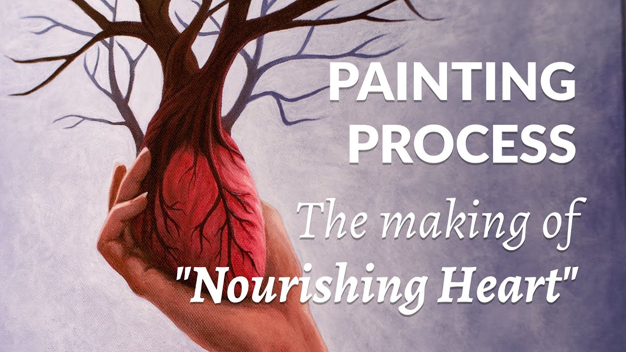 Acrylic Painting Process: Nourishing Heart