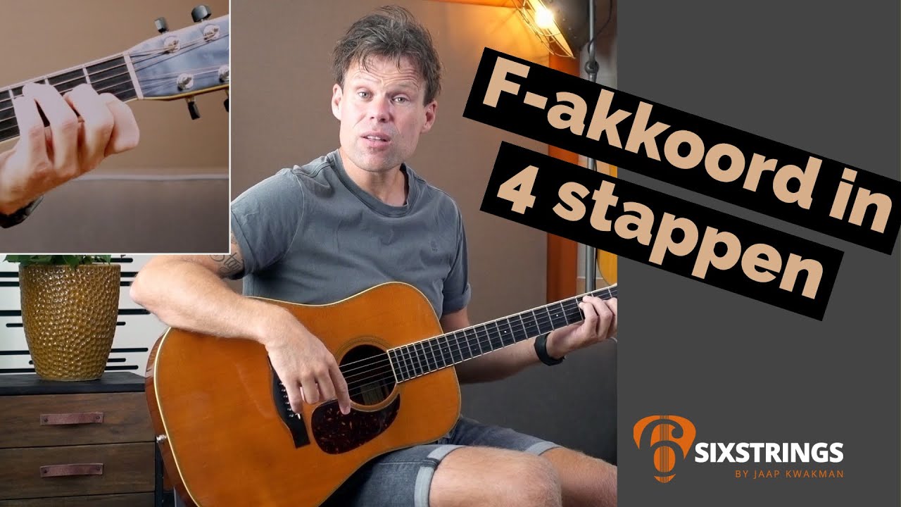 F akkoord voor gitaar in 4 stappen | gitaarles voor beginners