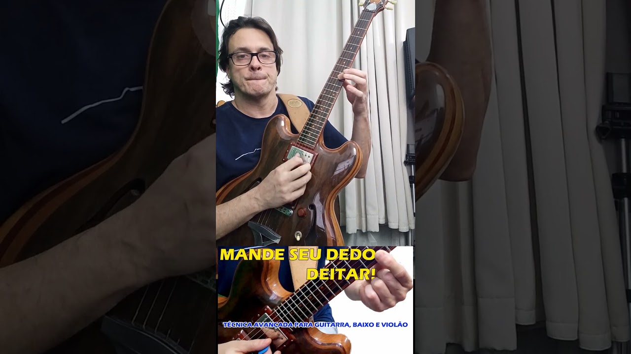 Deitar o Dedo na Guitarra: T&eacute;cnica Essencial! #shorts