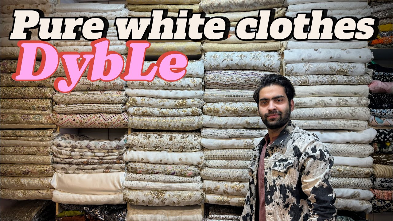 Pure white chiffon fabric. 🔥❤️.                      #youtube #gullchainafabrics #chikankari