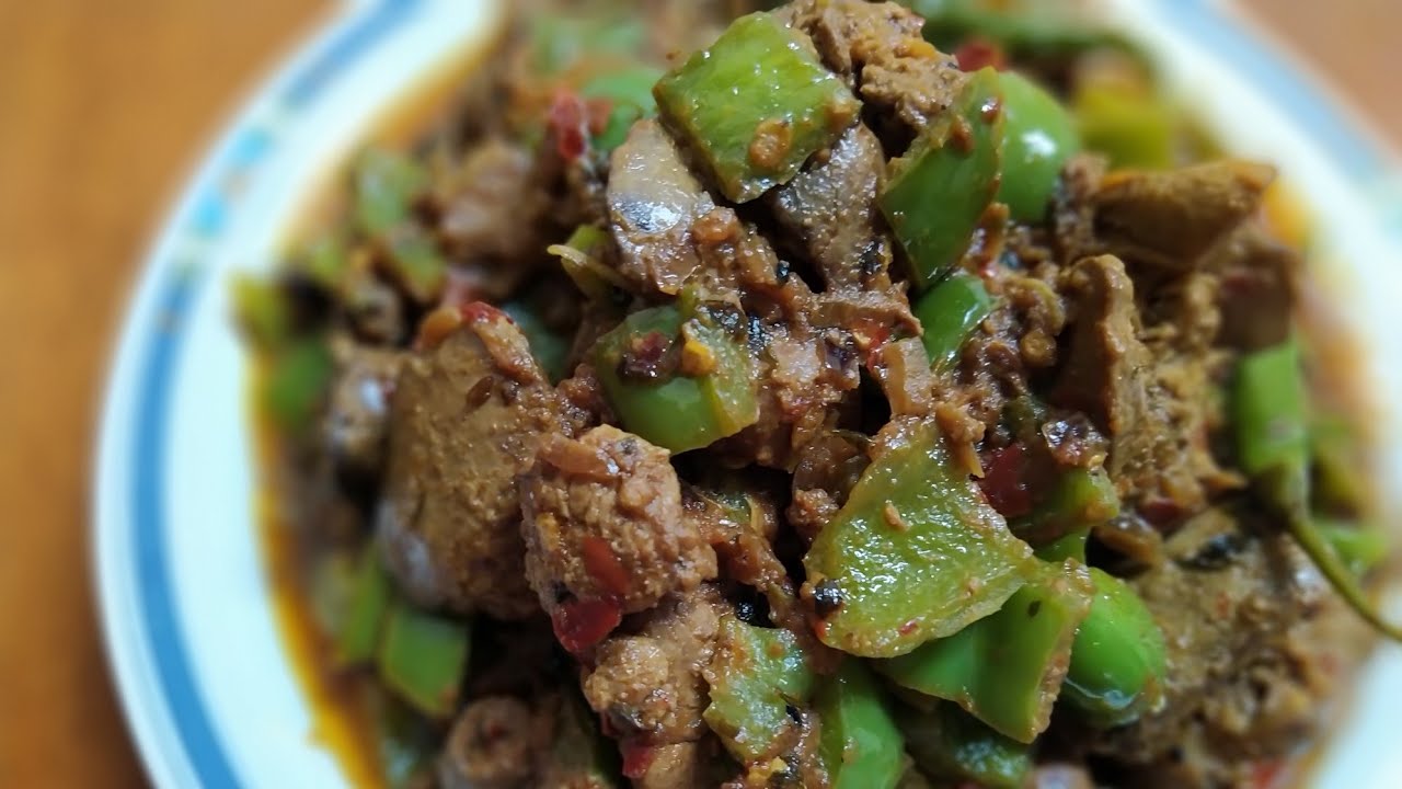 CHICKEN LIVER WITH CAPSICUM easy and fast recipe by COOKING TIME.