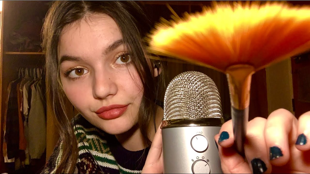 ASMR | Mic Brushing, Inaudible Whispers, Face Brushing, Mouth Sounds, Rambles