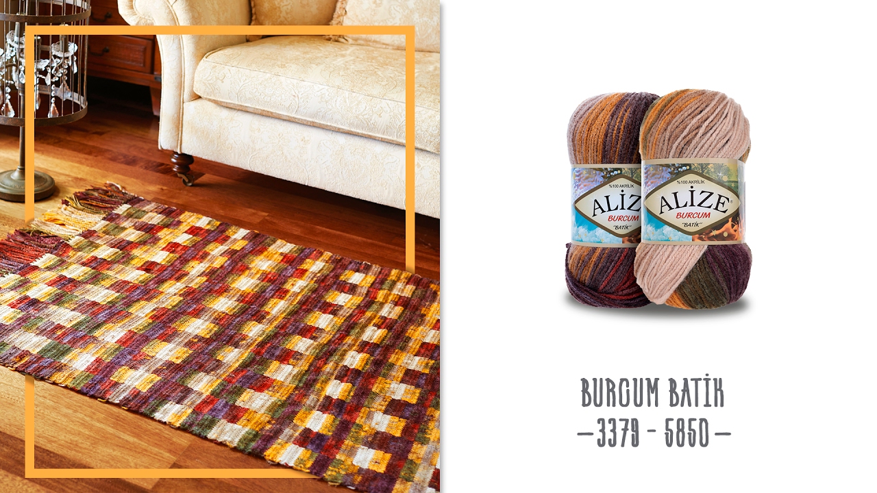 Alize Burcum Batik ile Kilim Yapımı-Making Rug with Alize Burcum Batik