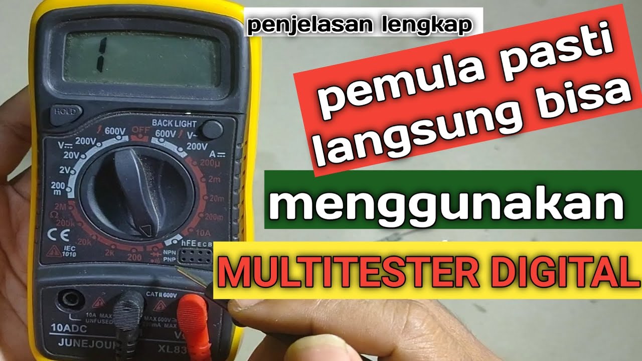 PEMULA PASTI LANGSUNG BISA ‼️ belajar menggunakan multitester digital