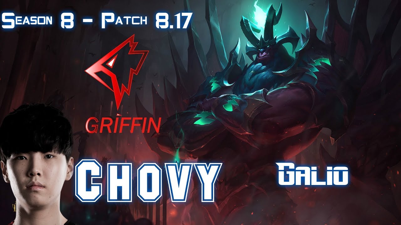 GRF Chovy GALIO vs SKT T1 Faker IRELIA Mid - Patch 8.17 KR Ranked