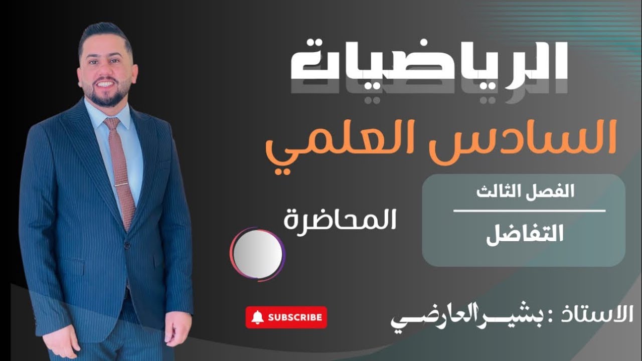 السادس العلمي / الفصل الثالث / التفاضل // رسم الدالة //23