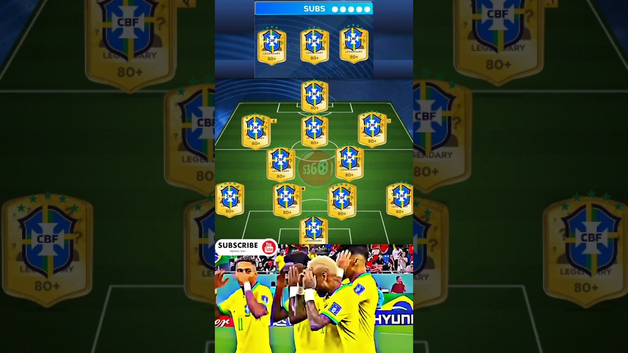 Brazil 🇧🇷Team in DLS 26 🔥 #dls26 #dls2026 #football #brazil
