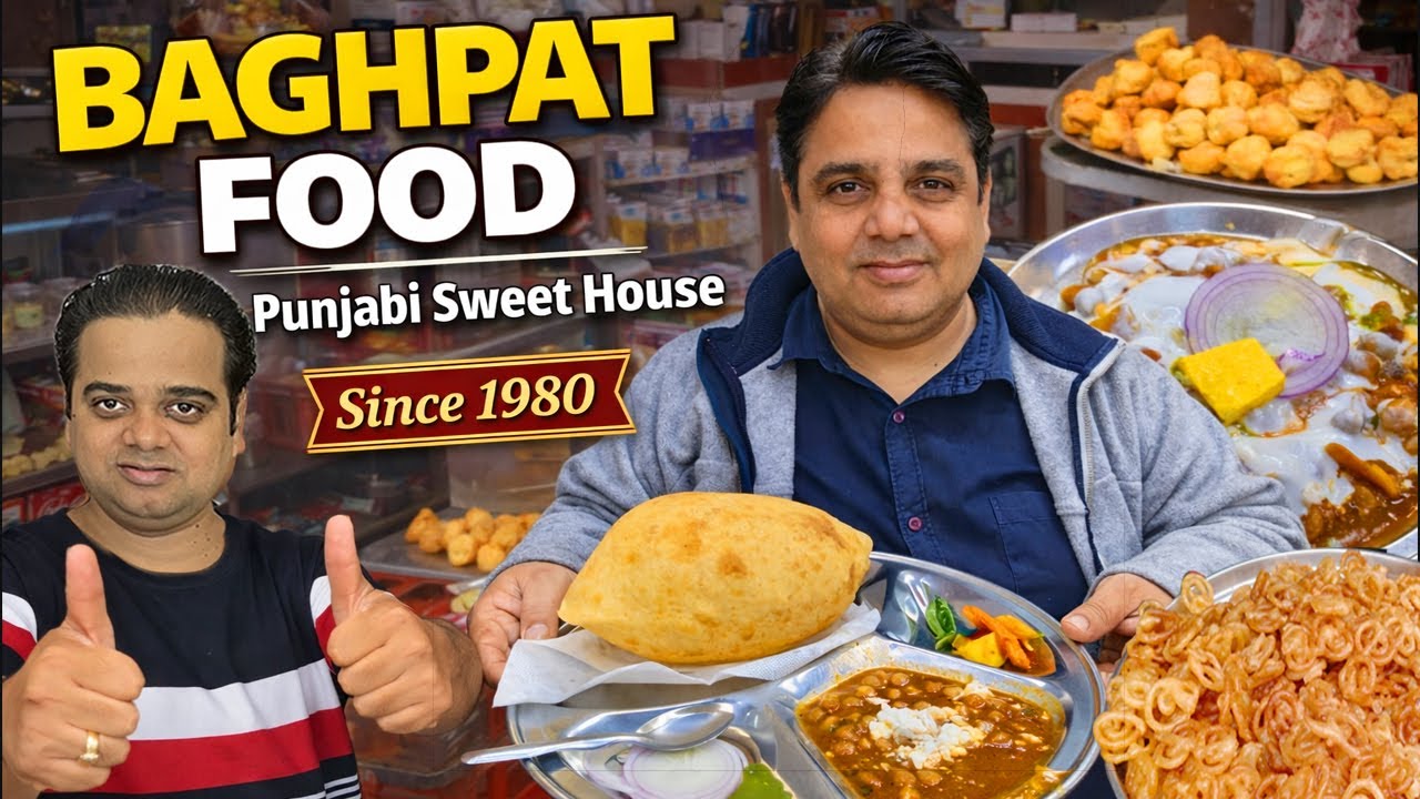 Baghpat Famous Punjabi Sweet House Ramu Halwai | Aloo Poori, Chole Bhature ! ChatoraPoint Baghpat